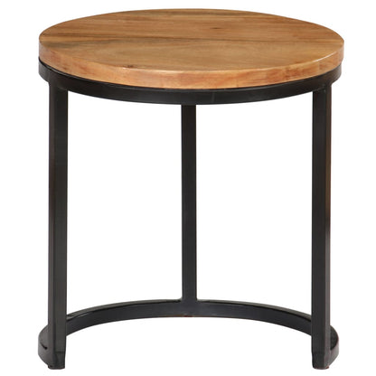 Coffee Table Set of 3 Various wood tones Acacia wood and steel