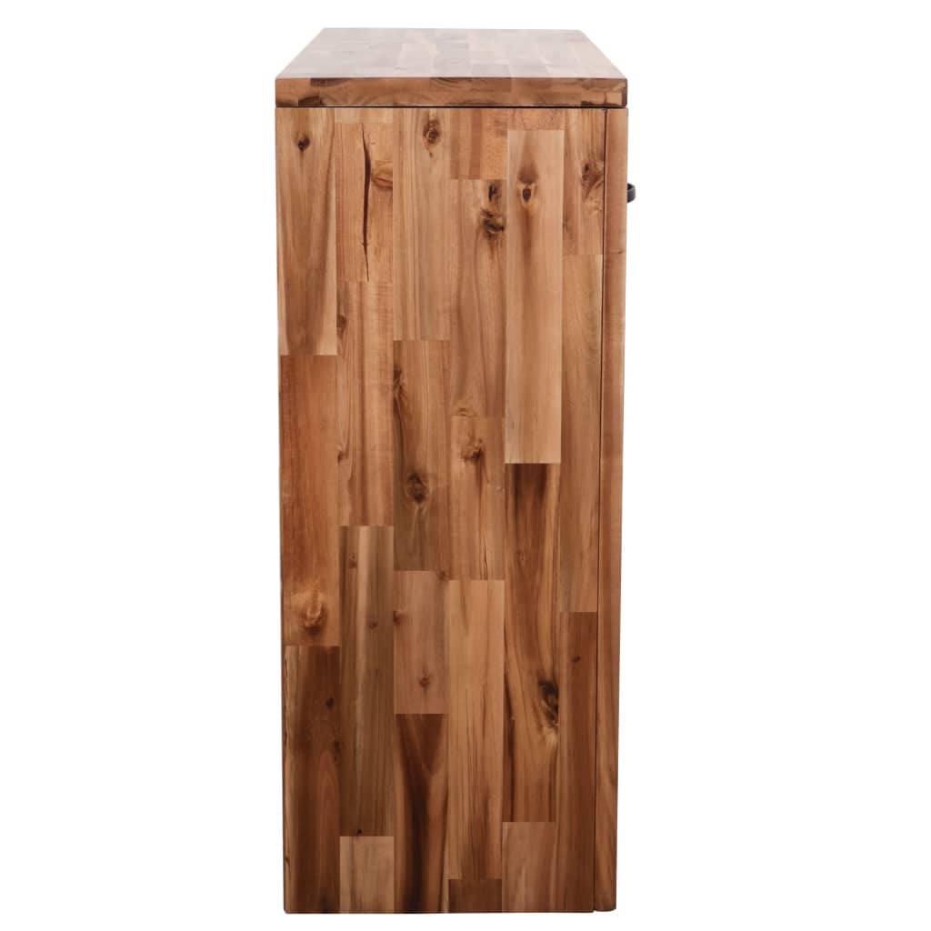 Console Table Natural Wood Solid Acacia Wood Medium Console Table