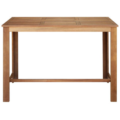 Bar Table Natural wood Solid acacia wood 59.1x27.6x41.3 in