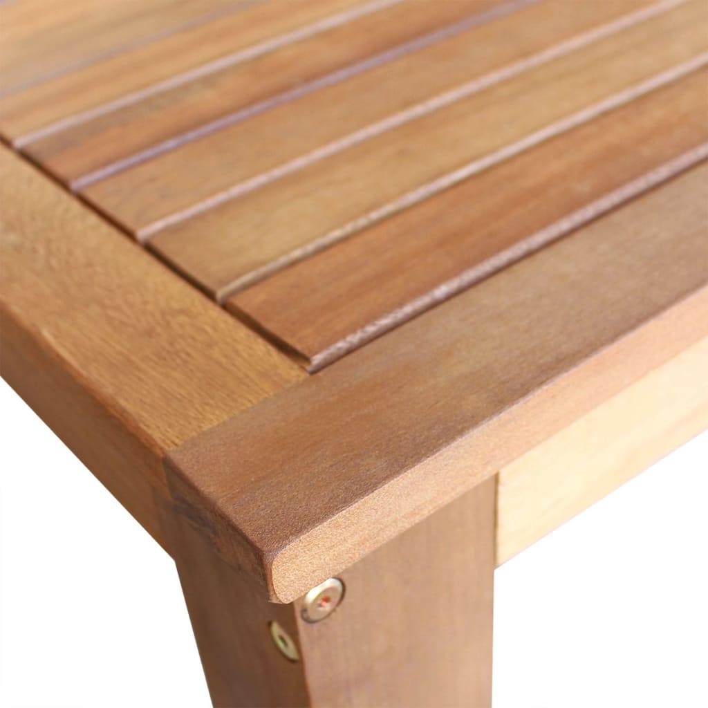 Bar Table and Chair Brown Solid acacia wood with oil finish Durable