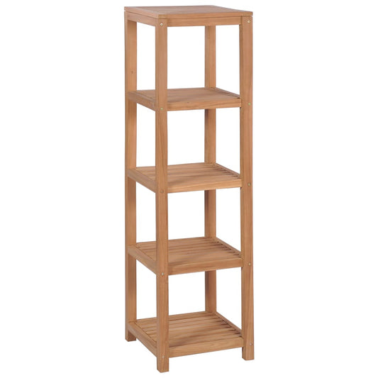 Storage Rack Natural Teak Solid Teak Wood Tall Storage Rack