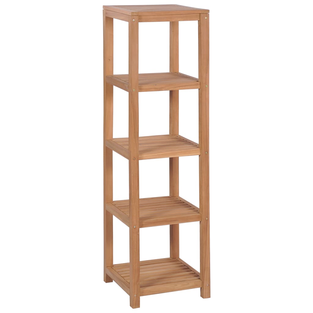 Storage Rack Natural Teak Solid Teak Wood Tall Storage Rack