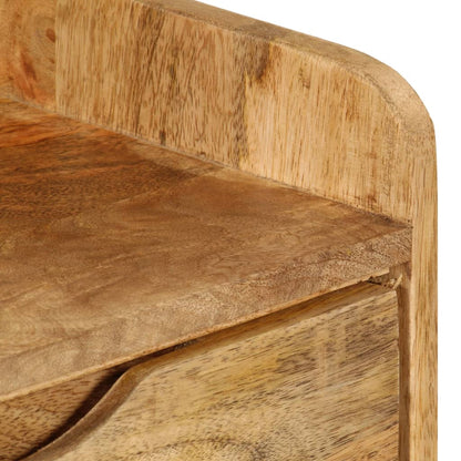 Bedside Cabinet Various shades of brown from natural mango wood