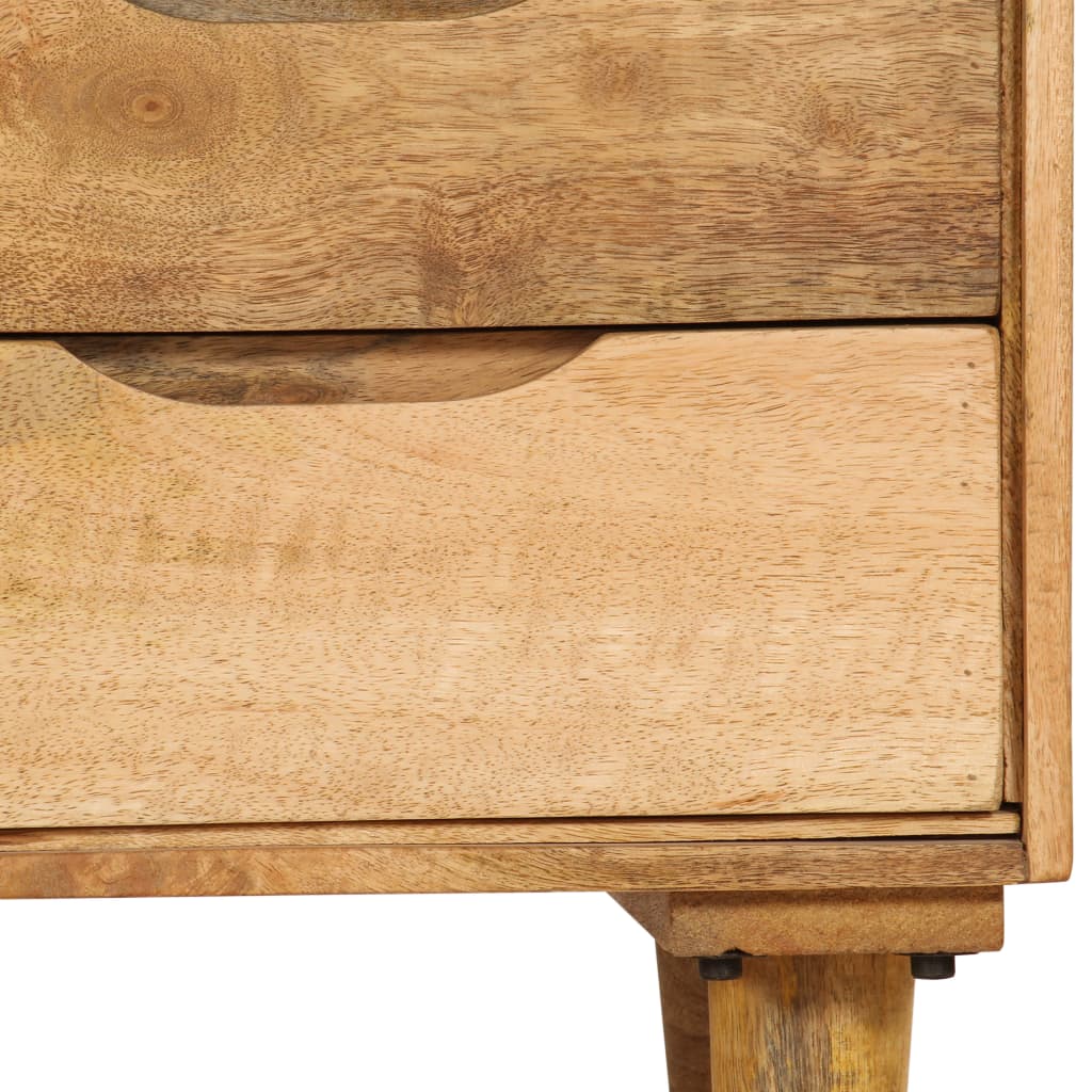 Bedside Cabinet Various shades of brown from natural mango wood