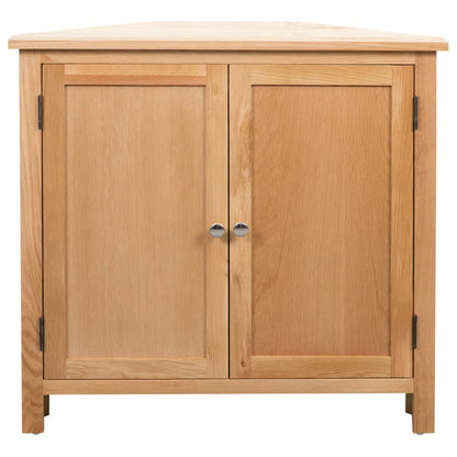 Corner Cabinet Brown Solid oak and MDF with oak veneer