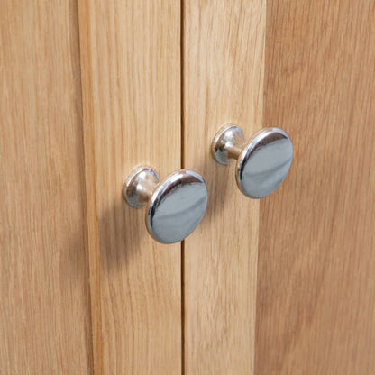 Corner Cabinet Brown Solid oak and MDF with oak veneer