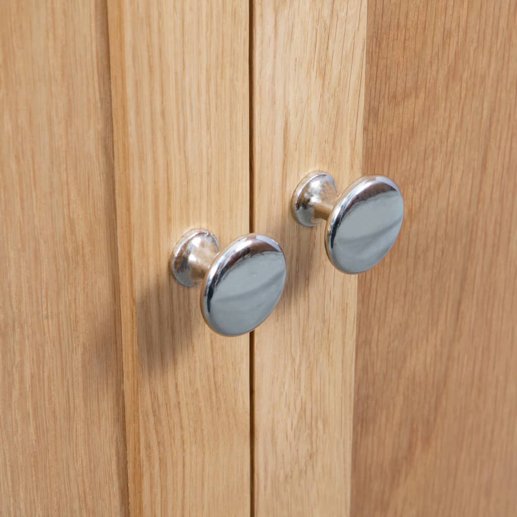 Corner Cabinet Brown Solid oak and MDF with oak veneer