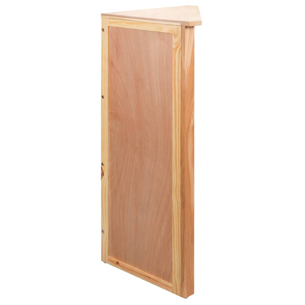 Corner Shelf Brown Solid oak and MDF with oak veneer