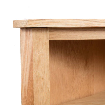 Corner Shelf Brown Solid oak and MDF with oak veneer