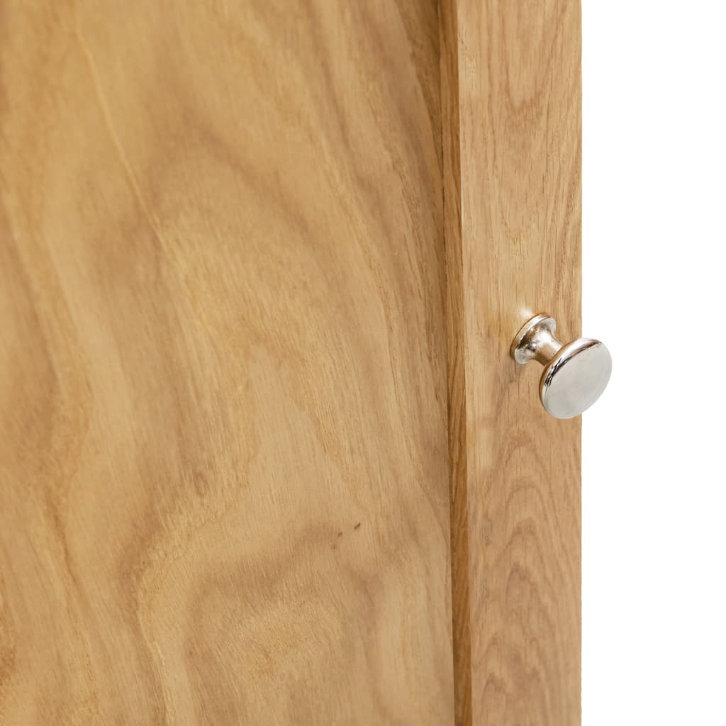 Corner Cabinet Brown Solid oak wood and MDF with oak veneer Medium