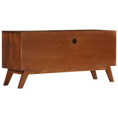 TV Cabinet Dark Honey Solid Acacia Wood Medium TV Cabinet