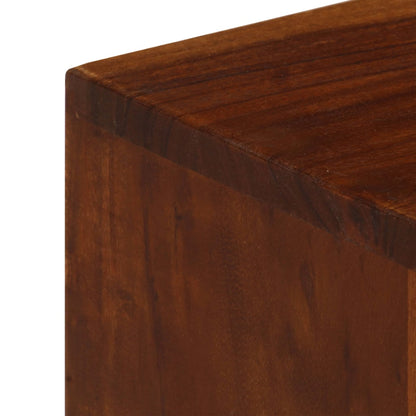 TV Cabinet Dark Honey Solid Acacia Wood Medium TV Cabinet