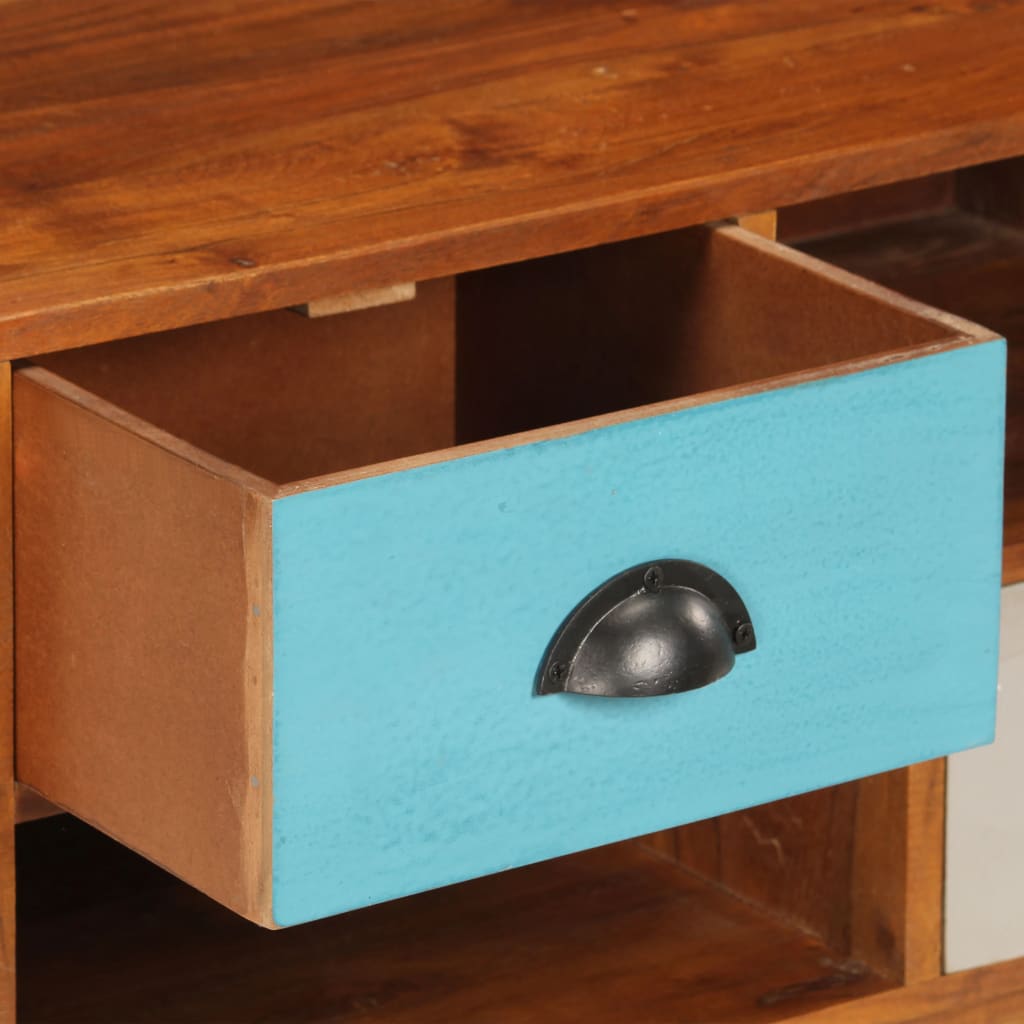 TV Cabinet Dark Honey Solid Acacia Wood Medium TV Cabinet