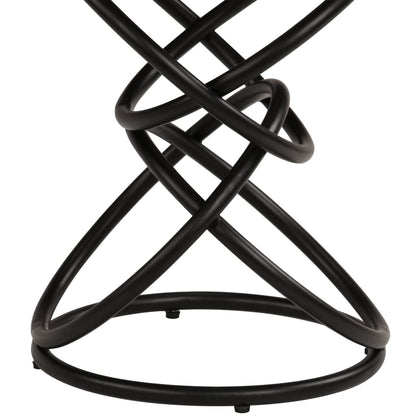 End Table Brown and Black Solid mango wood Medium Durable