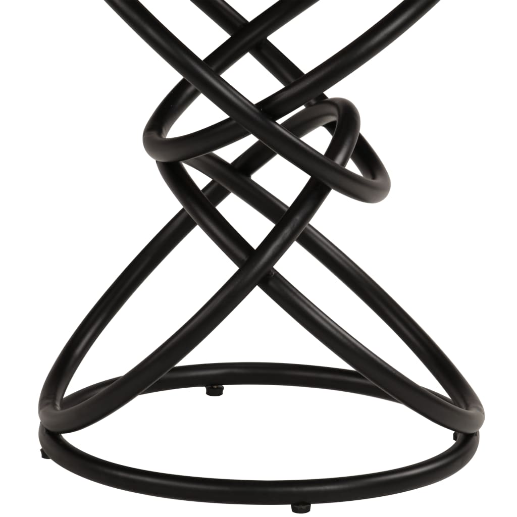 End Table Brown and Black Solid mango wood Medium Durable