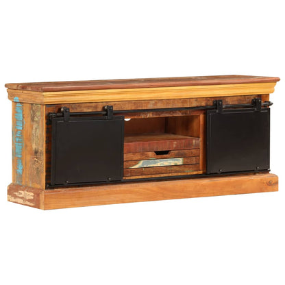 TV Stand Varies Reclaimed Wood, Metal 43.3 x 11.8 x 17.7 in