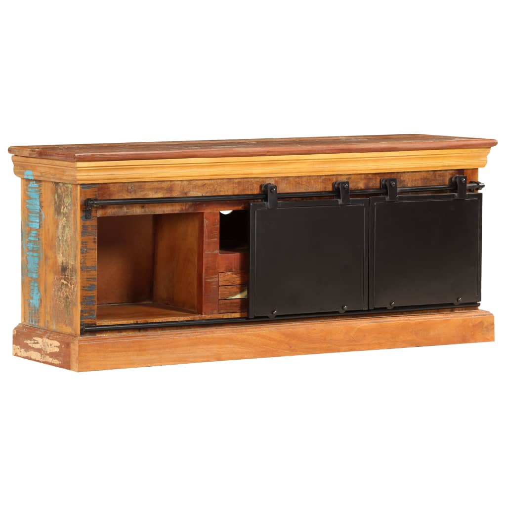 TV Stand Varies Reclaimed Wood, Metal 43.3 x 11.8 x 17.7 in