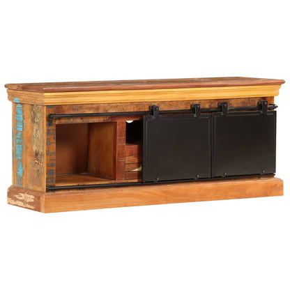 TV Stand Varies Reclaimed Wood, Metal 43.3 x 11.8 x 17.7 in