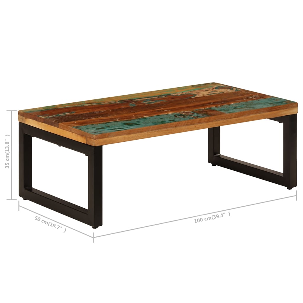 Coffee Table Multicolor with steel legs