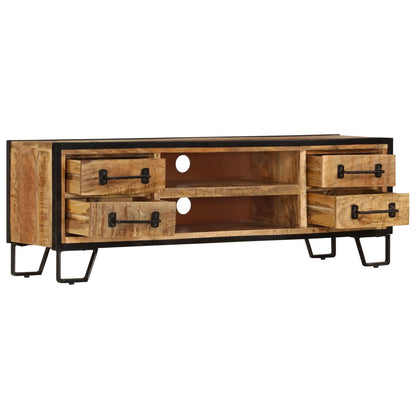 TV Cabinet Multicolor Solid mango wood and steel 47.2 in long