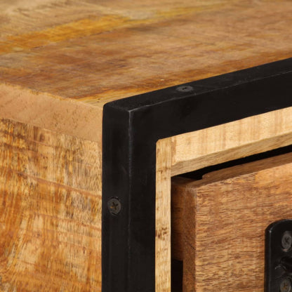 TV Cabinet Multicolor Solid mango wood and steel 47.2 in long