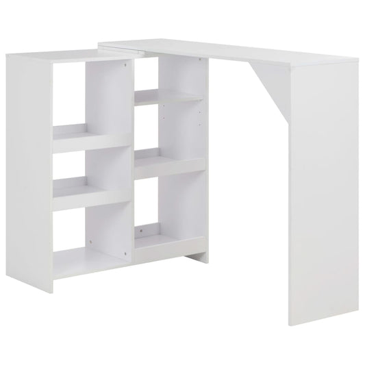 Bar Table White Engineered wood Large Bar Table Rectangular