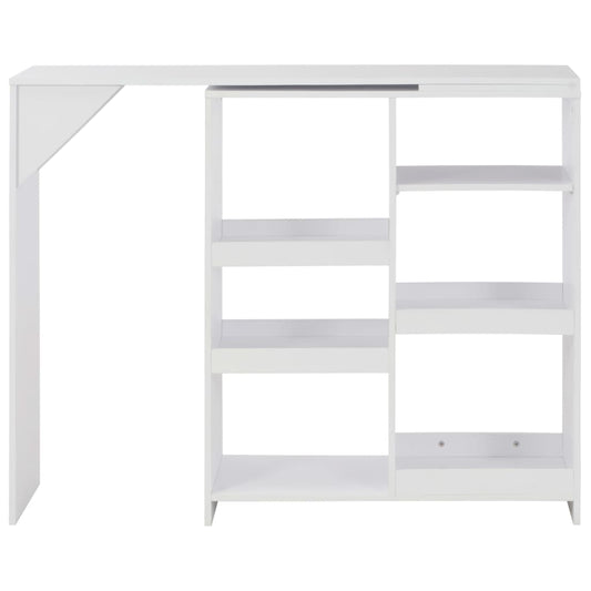 Bar Table White Engineered wood Large Bar Table Rectangular
