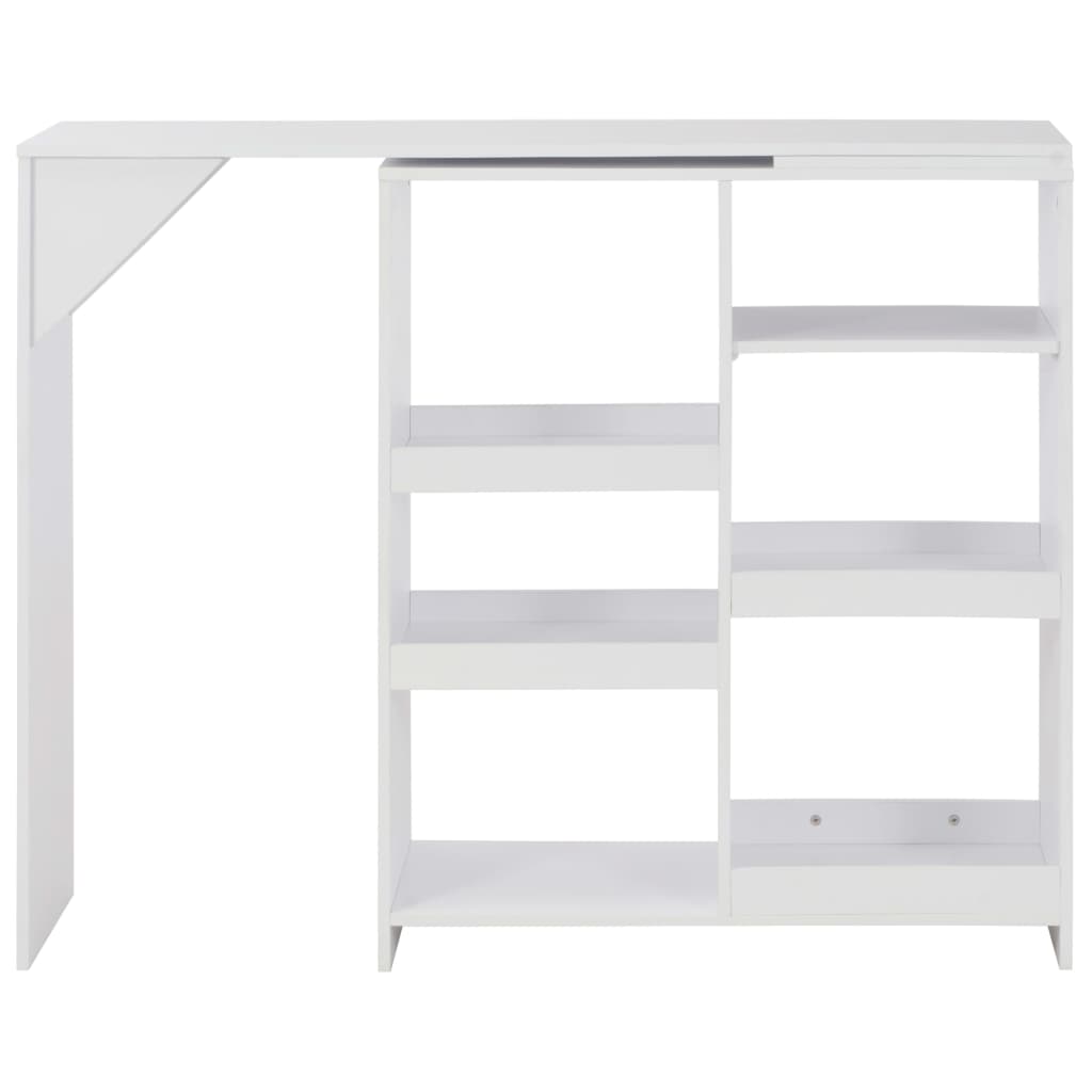 Bar Table White Engineered wood Large Bar Table Rectangular