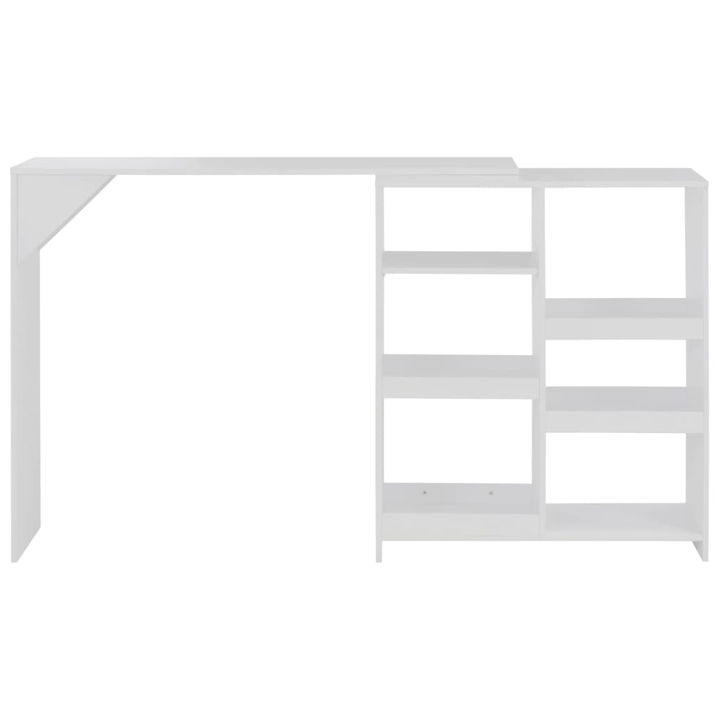 Bar Table White Engineered wood Large Bar Table Rectangular