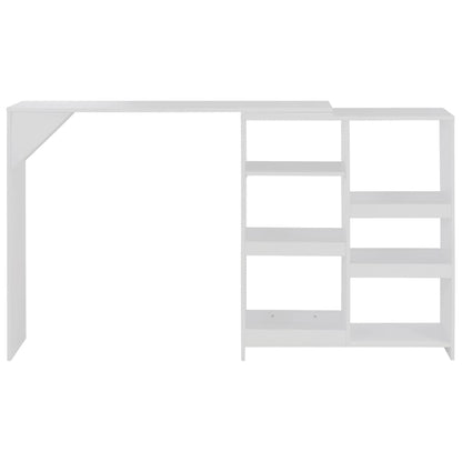 Bar Table White Engineered wood Large Bar Table Rectangular