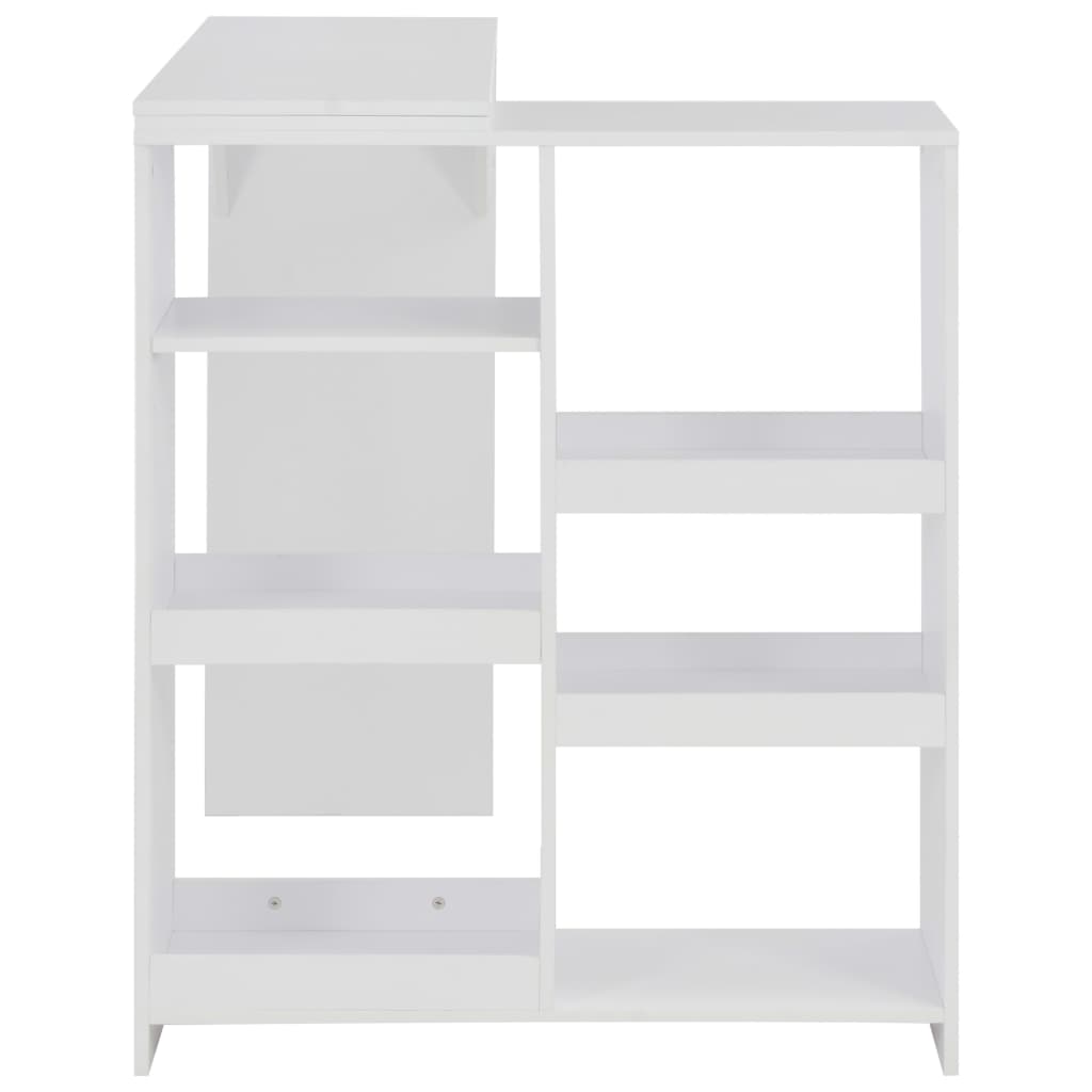 Bar Table White Engineered wood Large Bar Table Rectangular