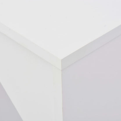 Bar Table White Engineered wood Large Bar Table Rectangular