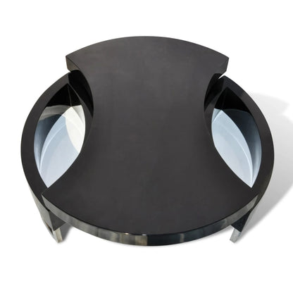 Coffee Table High gloss black MDF and Stainless Steel