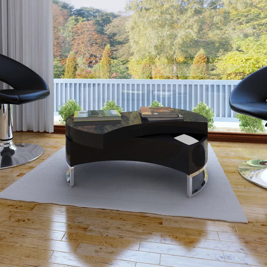 Coffee Table High gloss black MDF and Stainless Steel