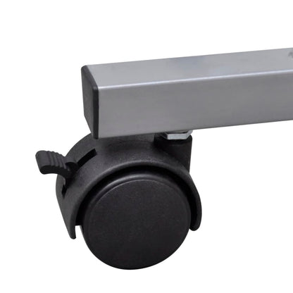 Computer Desk Brown Particle Board Compact Sliding Components