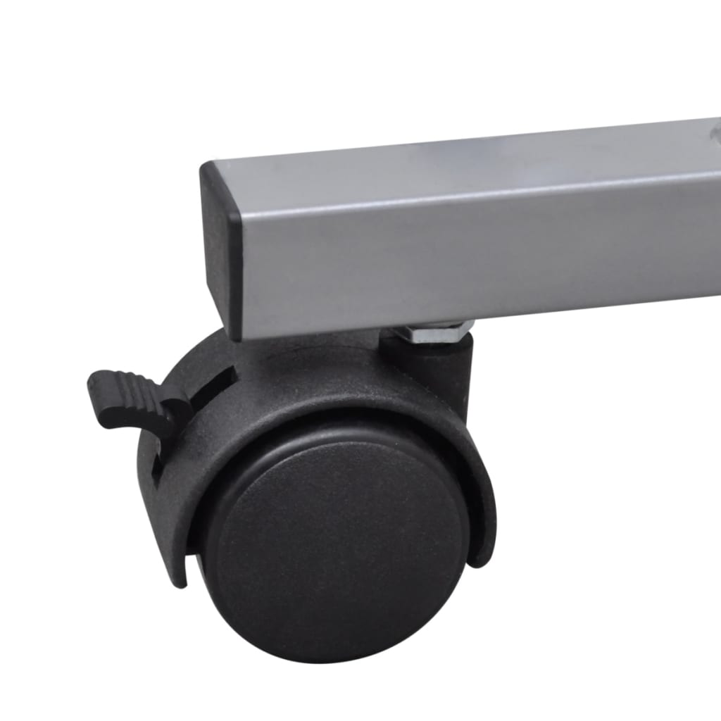 Computer Desk Brown Particle Board Compact Sliding Components