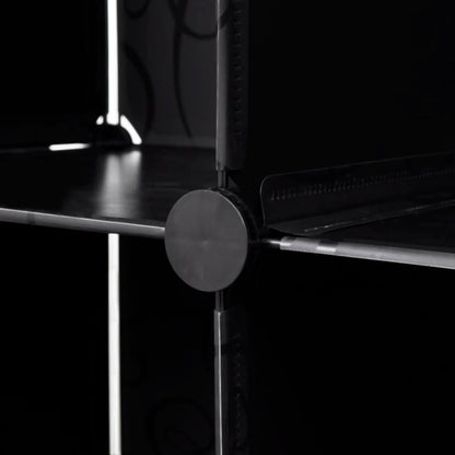 Modular Storage Black and White Plastic and steel wire