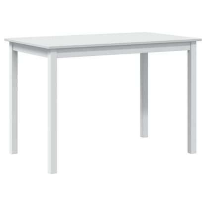 Dining Set White Pine wood 5 Piece Durable Dining Table