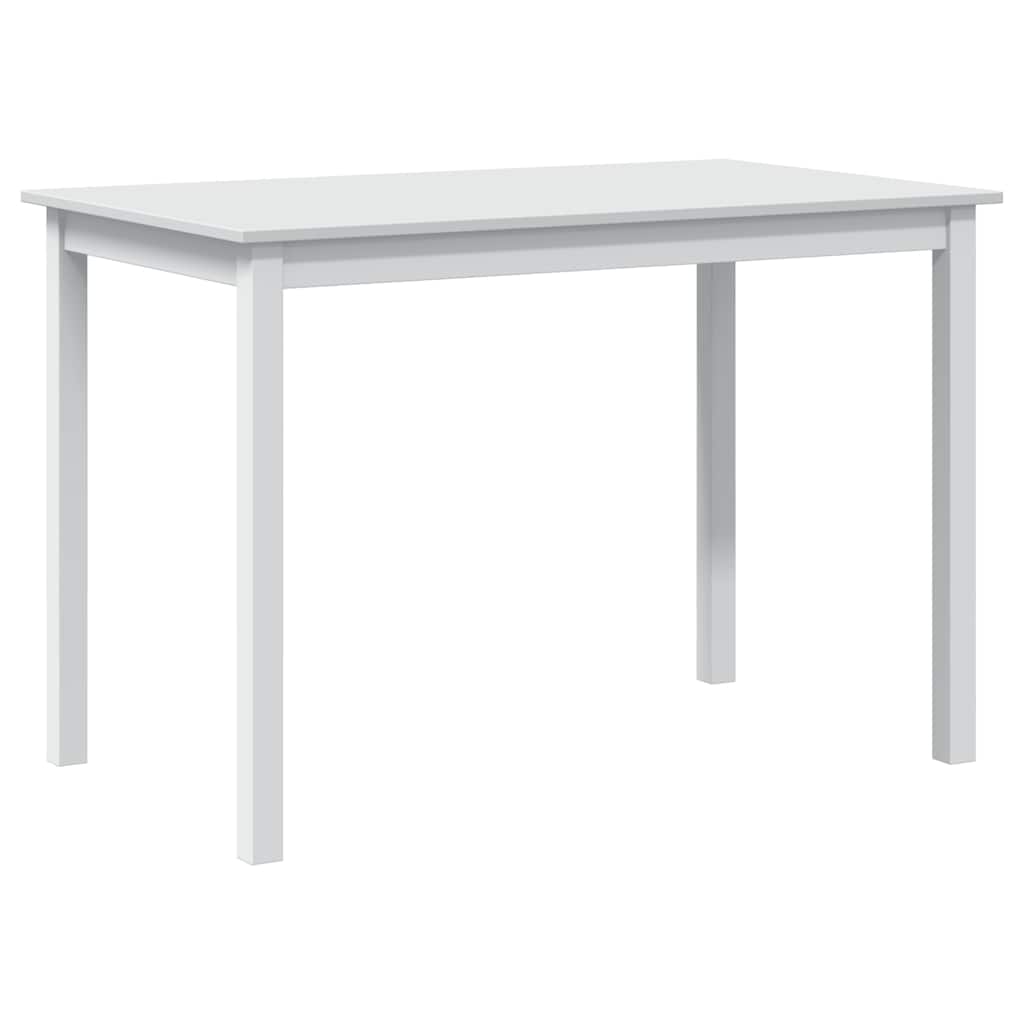 Dining Set White Pine wood 5 Piece Durable Dining Table