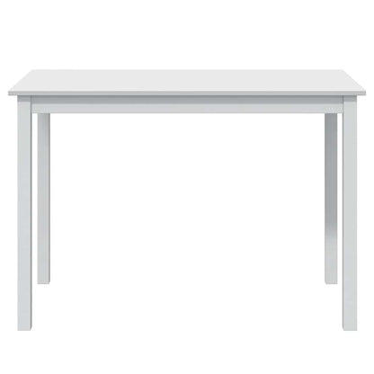 Dining Set White Pine wood 5 Piece Durable Dining Table