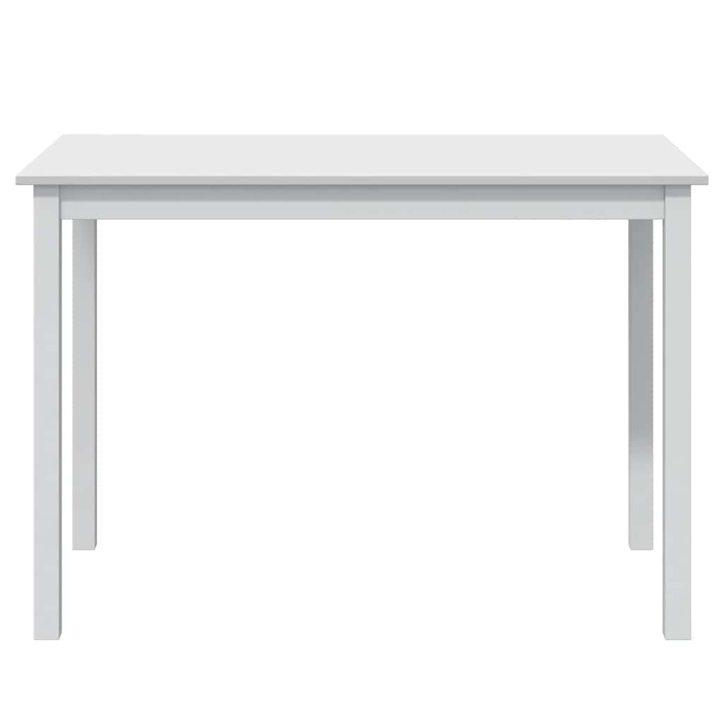 Dining Set White Pine wood 5 Piece Durable Dining Table
