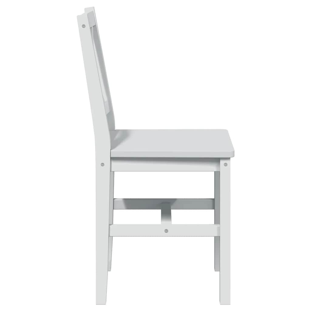 Dining Set White Pine wood 5 Piece Durable Dining Table