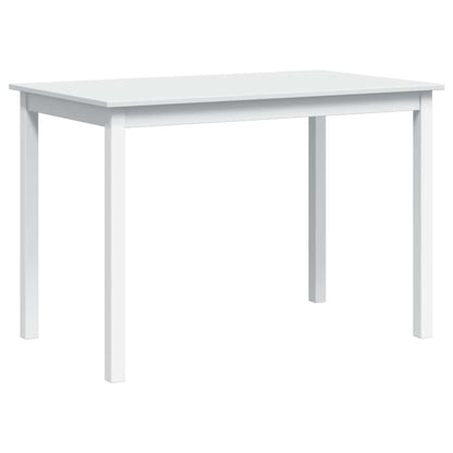 Dining Set White Pine wood 5 Piece Durable Dining Table