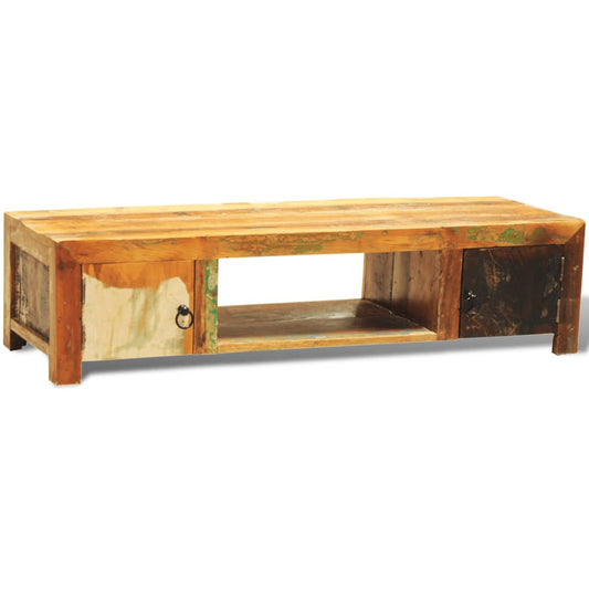 TV Stand Multicolor Reclaimed solid wood Medium TV Stand