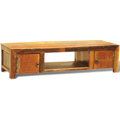 TV Stand Multicolor Reclaimed solid wood Medium TV Stand