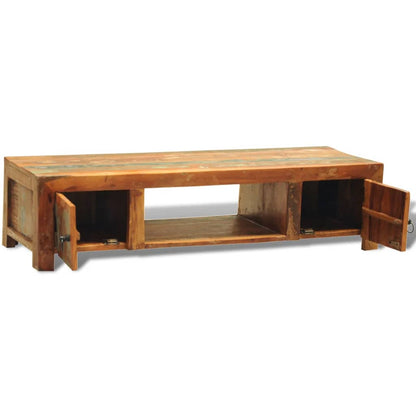 TV Stand Multicolor Reclaimed solid wood Medium TV Stand