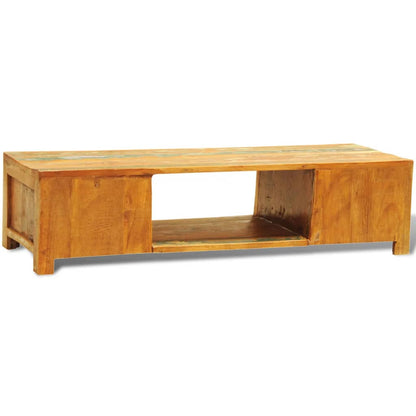 TV Stand Multicolor Reclaimed solid wood Medium TV Stand