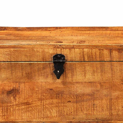 Storage Box Rough Mango Wood Multiple Sizes Included Sturdy