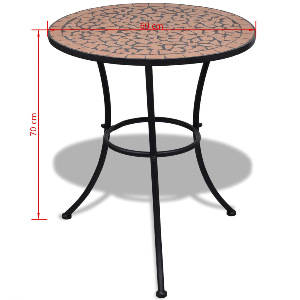 Patio Furniture Terracotta Powder-coated iron, ceramic tile Small