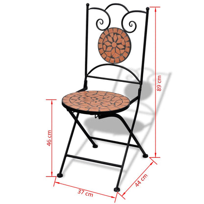 Patio Furniture Terracotta Powder-coated iron, ceramic tile Small
